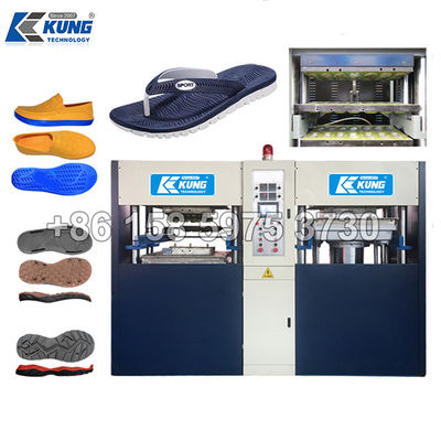 Electric Two Station EVA Sole Making Machine Practical Double Color