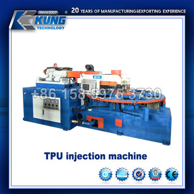ISO9001 Sports Shoe Making Machine , Practical TPU Injection Machine