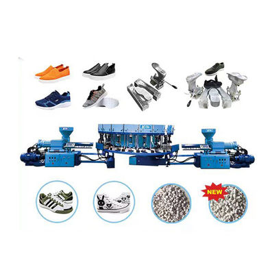 Double Color PVC Plastic Sole Injection Molding Machine Automatic Rotary