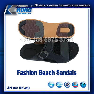 Durable Mens Comfortable Stylish Shoes PU Slippers Anti Abrasion