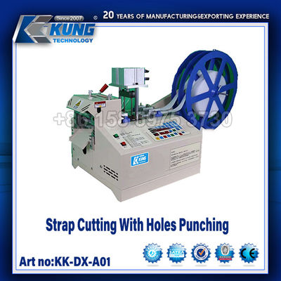 Full Automatic Shoe Making Machine Strap Cutting With Holes Punching