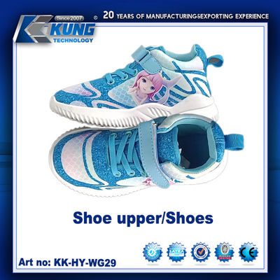 Customized Logo Printing Children Safety Shoes Upper High Elastic