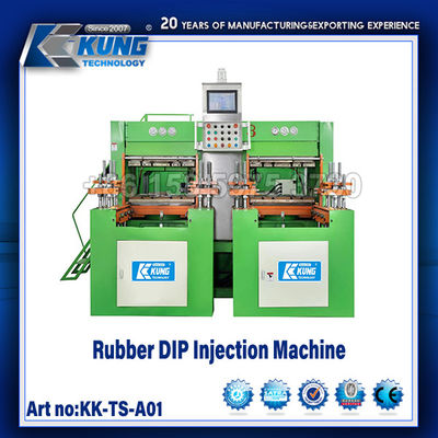 2  Stations Shoe Making Machine Rubber DIP Shoe Injection Machine