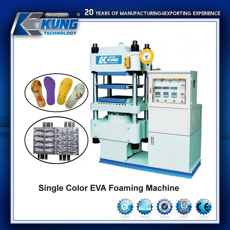 Double Color Foaming EVA Shoes Injection Machine Hydraulic 2.3x1.3x2.2M