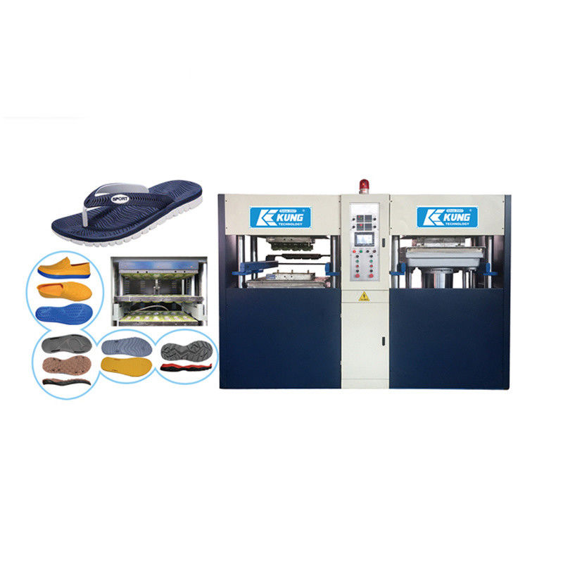 Electric Two Station EVA Sole Making Machine Practical Double Color