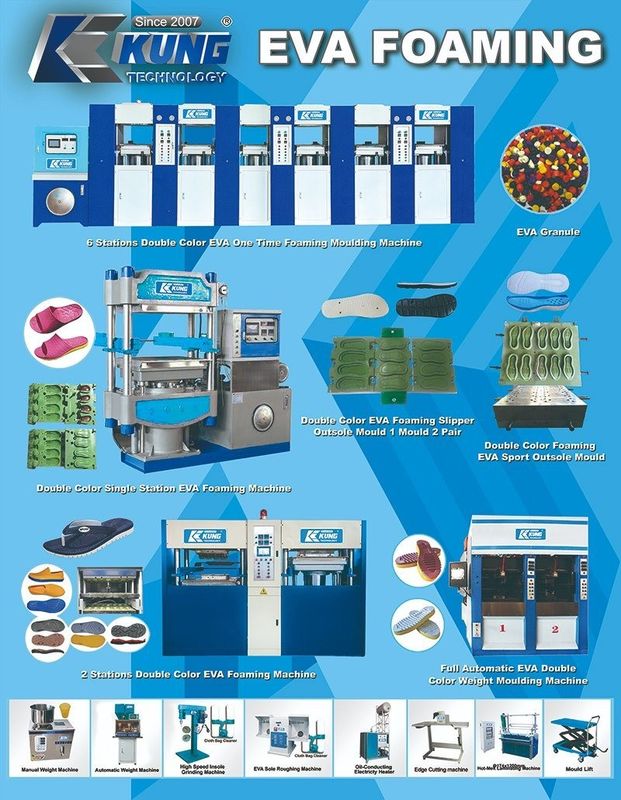Multipurpose Durable EVA Foam Machine , 6 Stations Shoes Injection Molding Machine