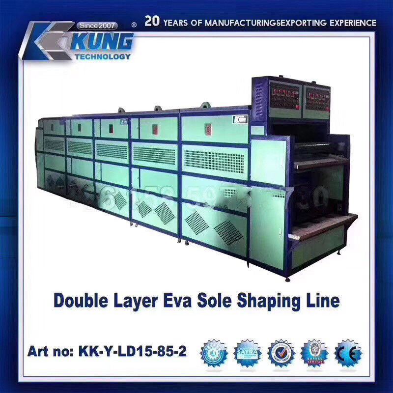 Electric Durable EVA Shoes Injection Machine , Single Layer Belt Conveyor Oven