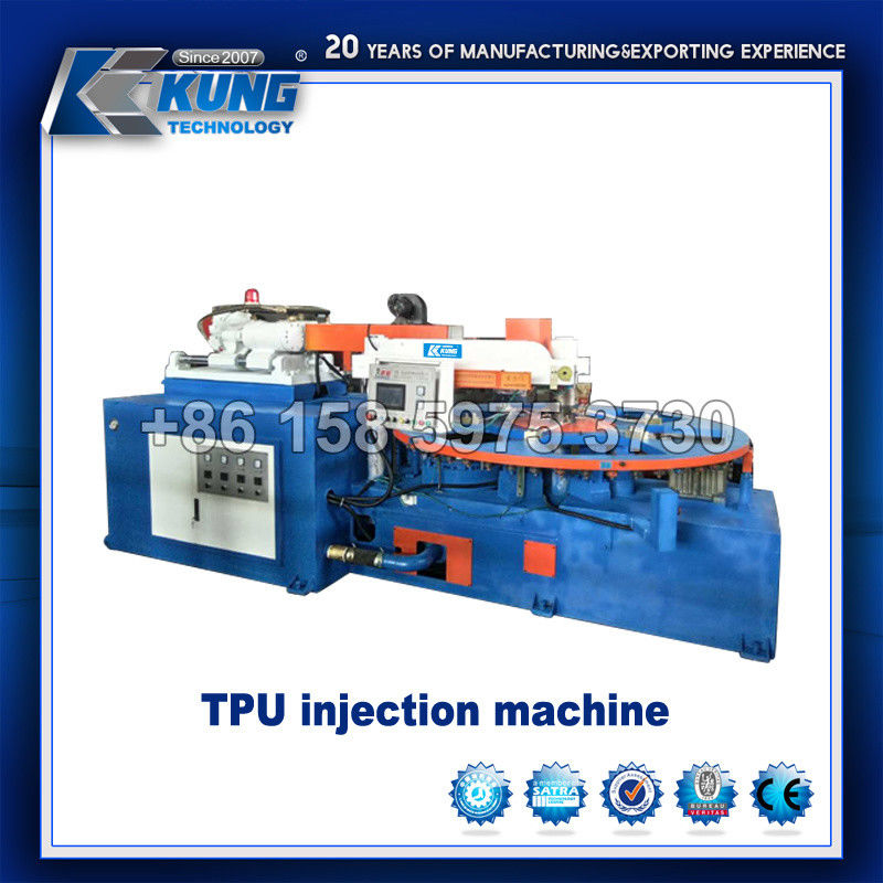 ISO9001 Sports Shoe Making Machine , Practical TPU Injection Machine