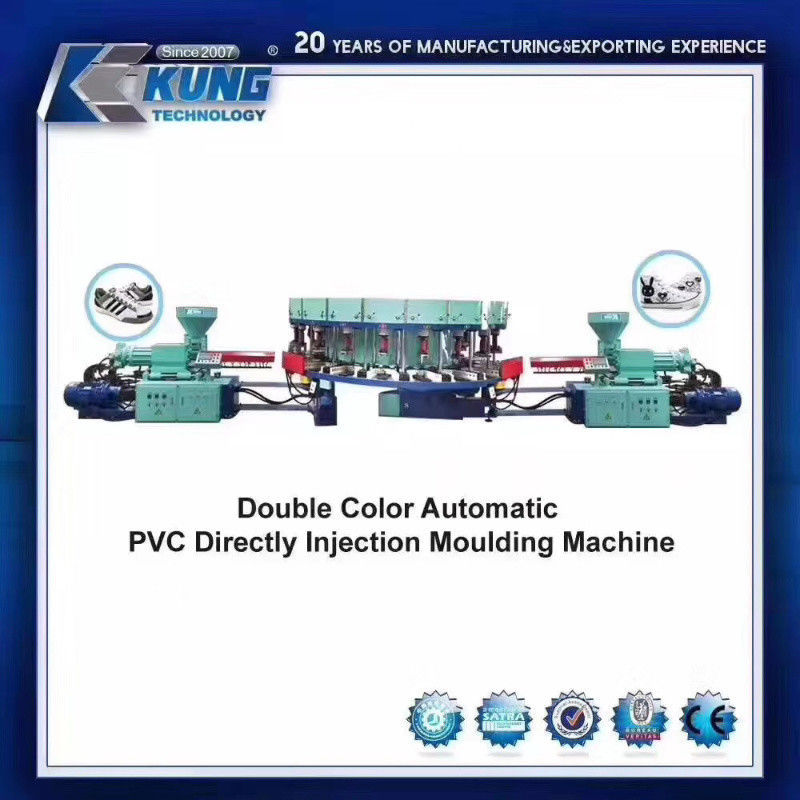 Durable DIP PVC Injection Molding Shoe Machine Rotary 5000x2350x1900mm