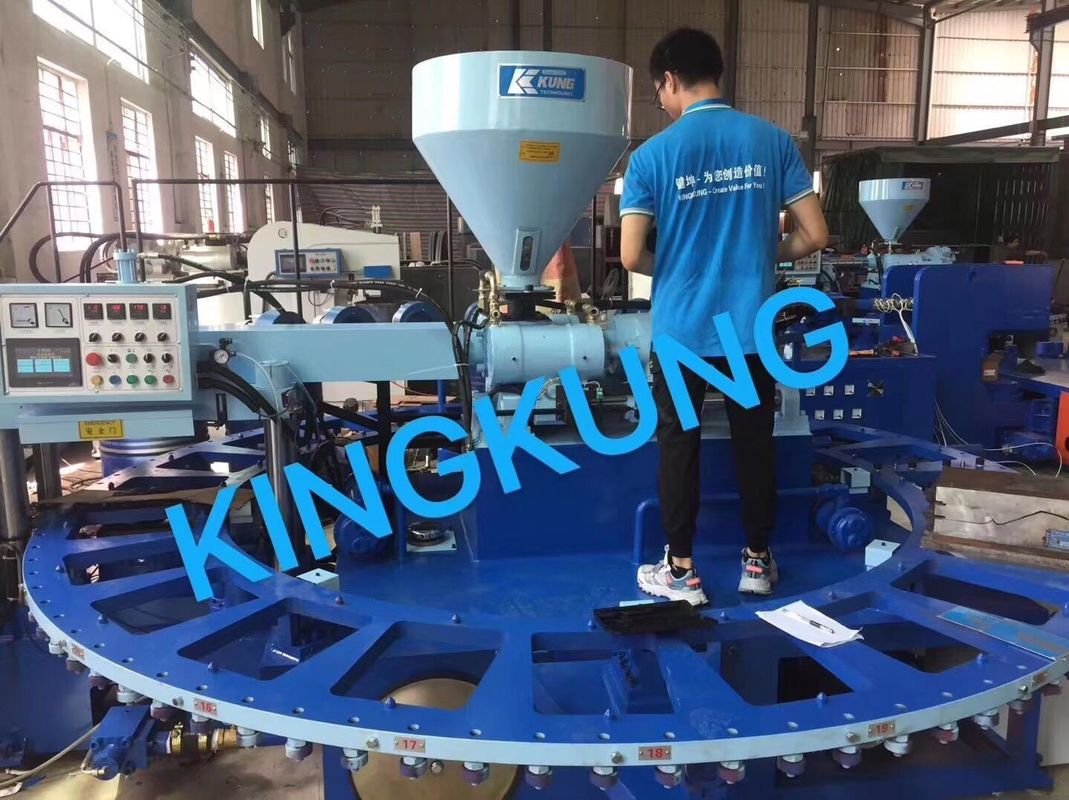 Automatic Grade Footwear Injection Moulding Machine For PVC Plastic