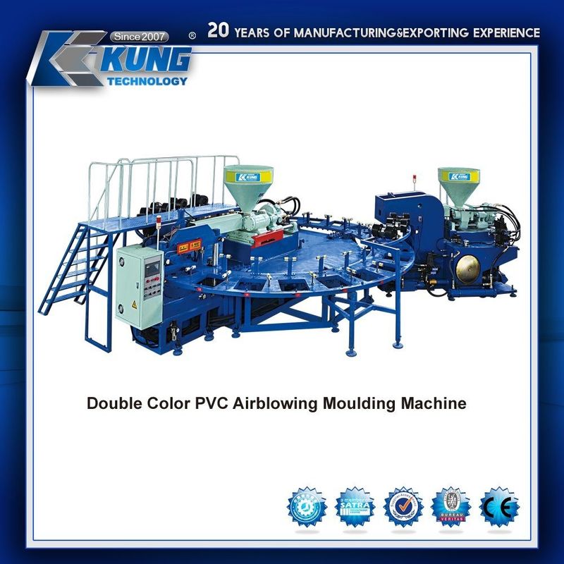 Durable Antiwear PVC Air Blowing Machine , PCU Shoe Sole Molding Machine
