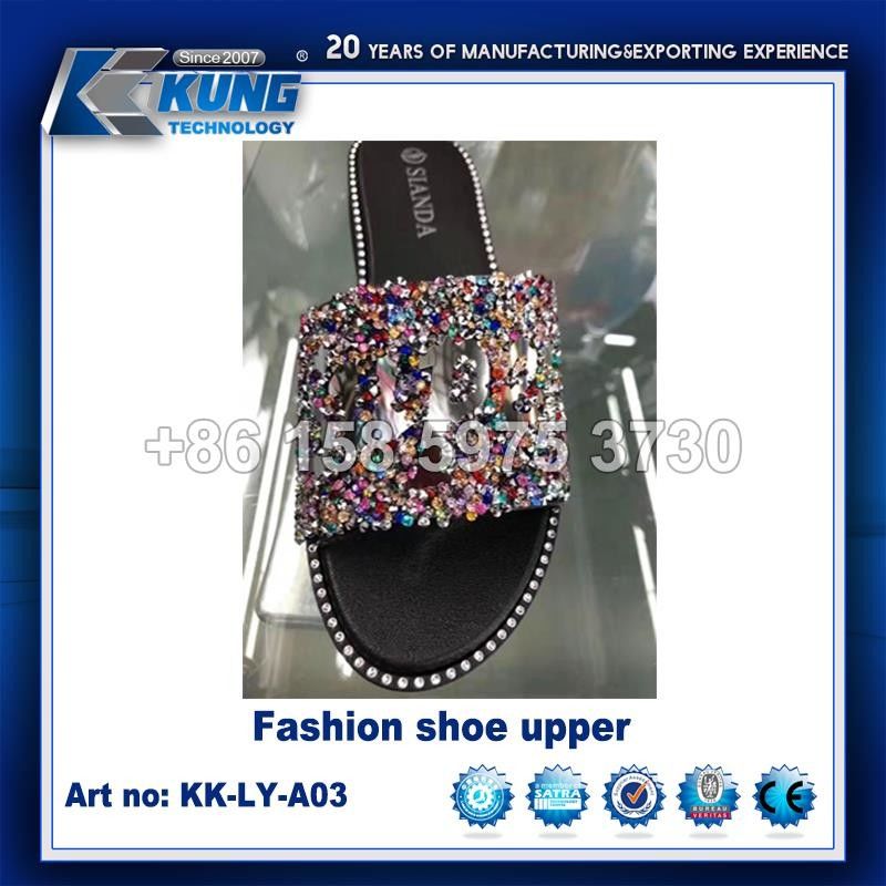 Antiwear Waterproof Upper In Shoes , Multicolor Ladies Slipper Upper