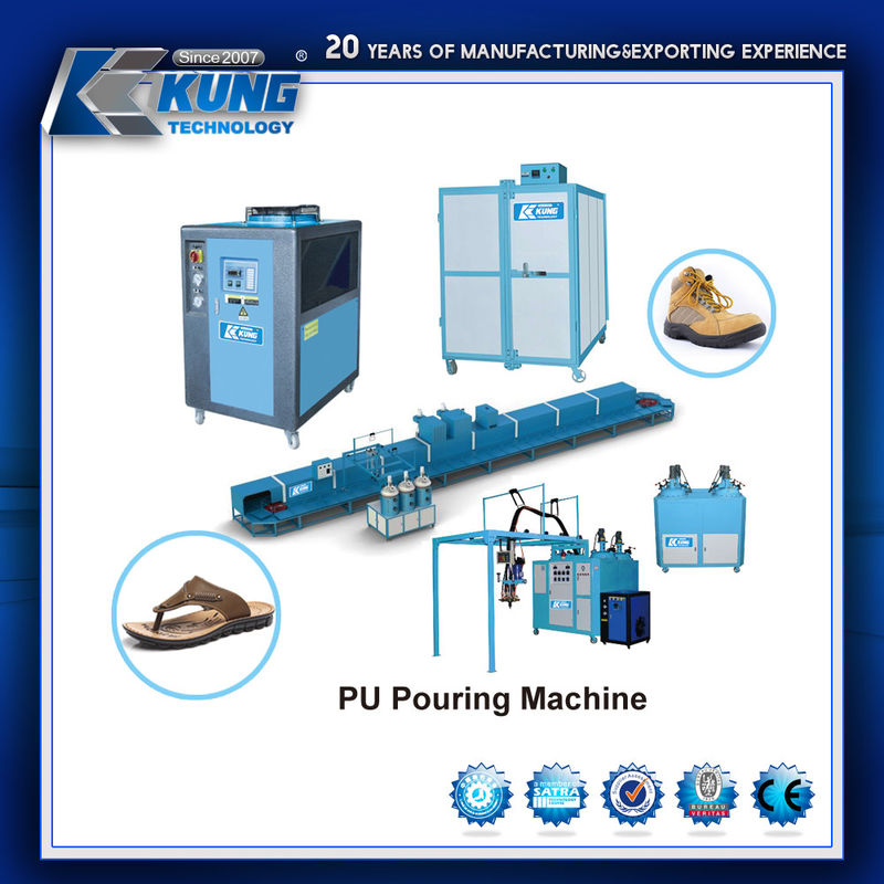 46 60 80 Stations Shoe Making Machines 61KW Multipurpose Rotary Style