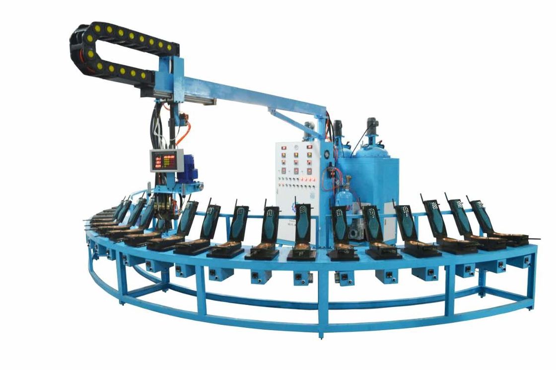 46 60 80 Stations Shoe Making Machines 61KW Multipurpose Rotary Style