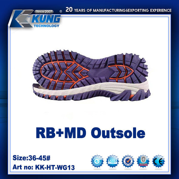 Recycled Odorless Non Slip Rubber Outsole Multipurpose Lightweight