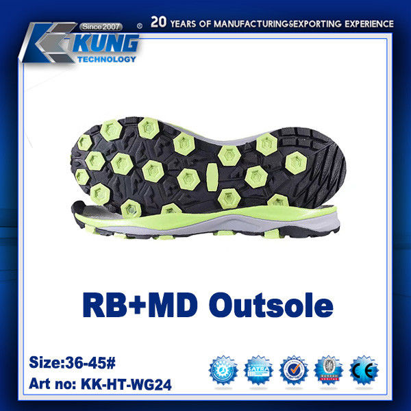 Recycled Odorless Non Slip Rubber Outsole Multipurpose Lightweight
