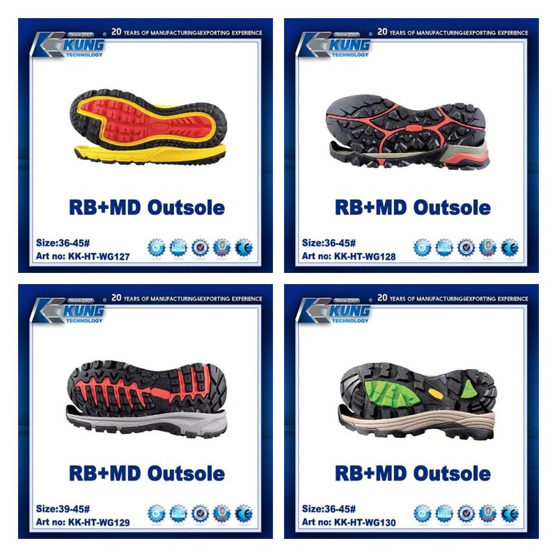 Rubber Multiscene EVA Outer Sole Abrasion Resistant Waterproof