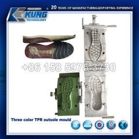 Three Color PVC TPR Shoe Sole Mould Multifunctional Practical