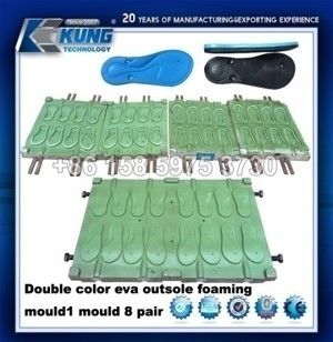 Durable EVA Shoe Sole Mould Pressing Foaming Multipurpose Aluminum