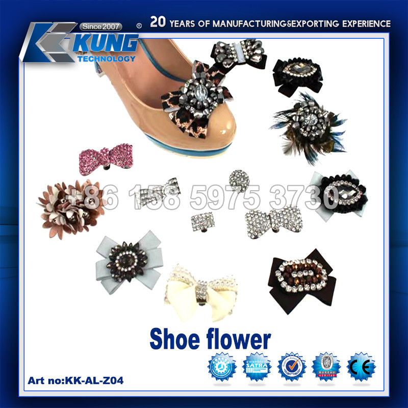 Practical Shoe Making Accessories Buckles Plastic Flower Shape