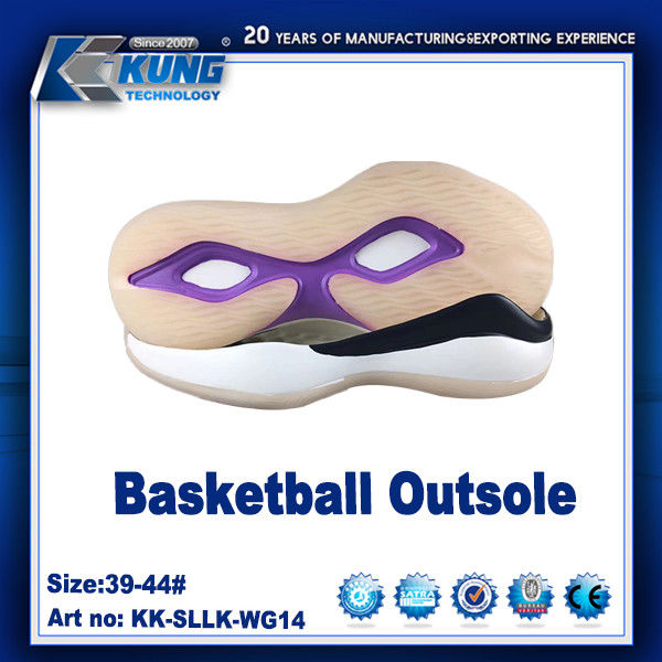 Breathable Anti Wear Basketball Outsole Slip Resistant For Sports Shoe Kinds Of Shoe