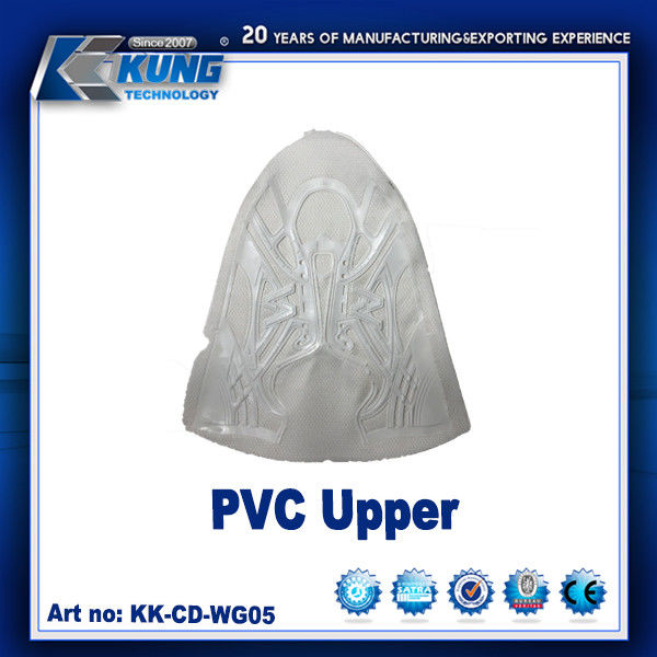 PVC upper/Oem Accept Tr Pvc Mesh Injection Sports Shoes Upper