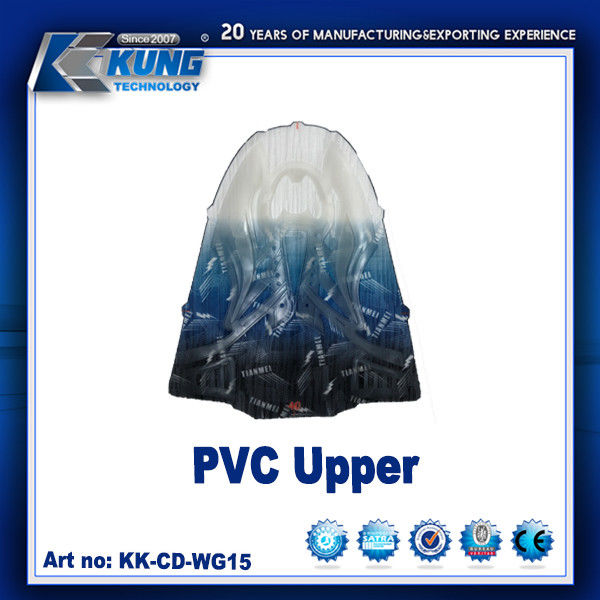 Customized Color PVC Shoes Upper / Oem Pvc Mesh Injection Sports Shoes Upper