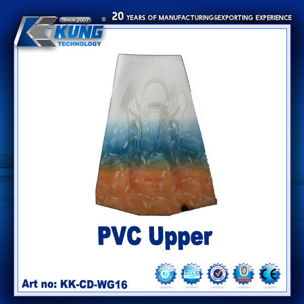Customized Color PVC Shoes Upper / Oem Pvc Mesh Injection Sports Shoes Upper
