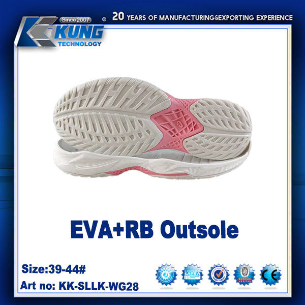 Customized Logo Printing High Elastic EVA RB Outer Sole For Sneaker