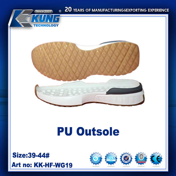 Customized Color Rubber PU EVA Outer Sole Nontoxic Waterproof 39 - 44 Size