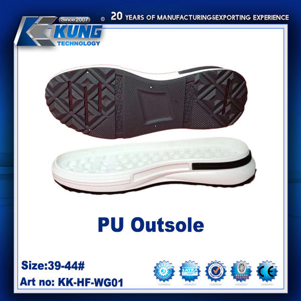 Customized Color Rubber PU EVA Outer Sole Nontoxic Waterproof 39 - 44 Size