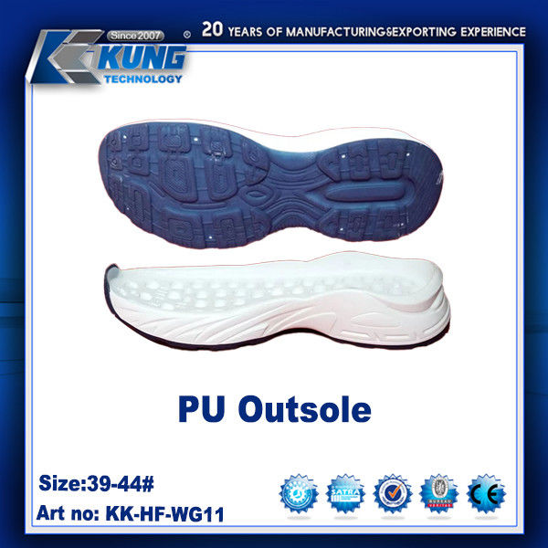 Customized Color Rubber PU EVA Outer Sole Nontoxic Waterproof 39 - 44 Size