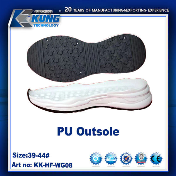 Customized Color Rubber PU EVA Outer Sole Nontoxic Waterproof 39 - 44 Size