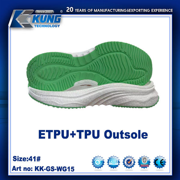 Nontoxic TPU Rubberized EVA Sole Waterproof Rubber Traction Sneaker Outsole