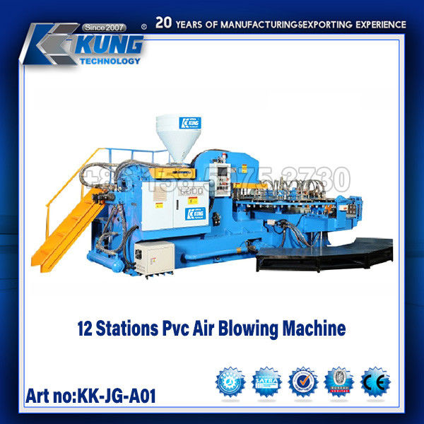 12 Stations Shoe Making Machines Automatic PVC Air Blowing Machine