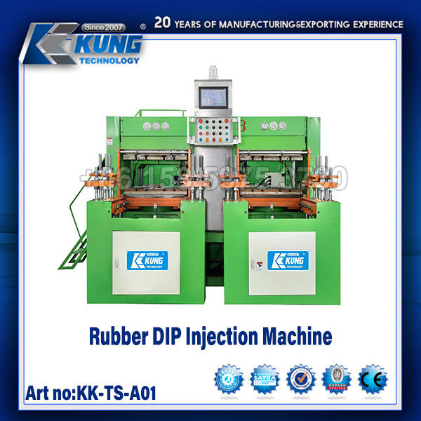 2  Stations Shoe Making Machine Rubber DIP Shoe Injection Machine