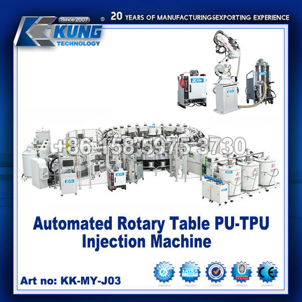 Automated Rotary Table PU TPU Shoe Injection Machine