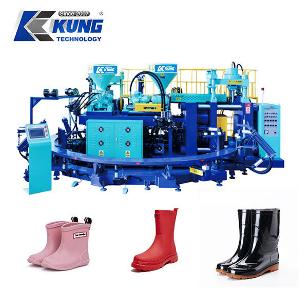 Fully Automatic Single / Double Color PVC Rain Boot Injection Molding Machine