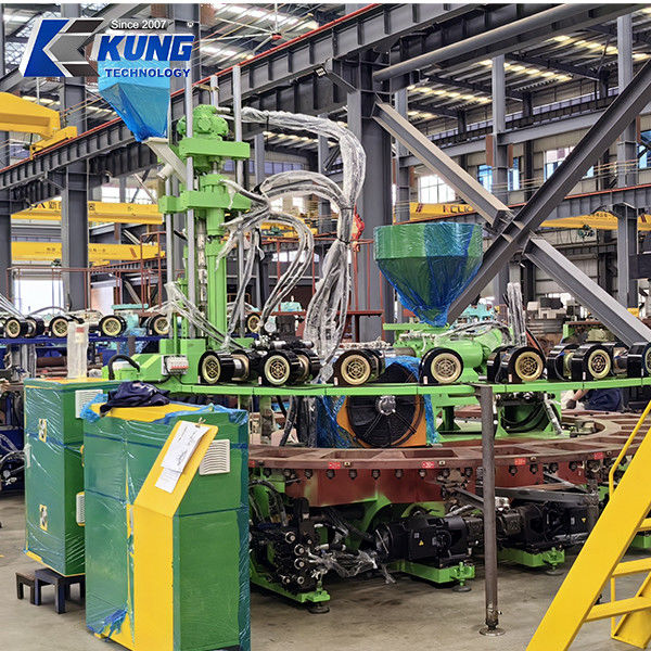 Full Automatic Plastic PVC Mix Color Air Blowing Injection Molding Machine