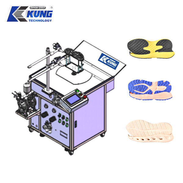 Shoe Edge Spraying Machine With Size Of 1300mm*700mm*1400mm, Made Of Stainless Steel, Aluminum, Steel, For Shoes