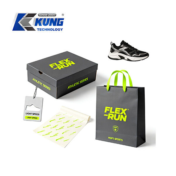 Innovative shoe-making accessories offering custom shoe boxes hang tags shopping bags and tissue paper for shoemaking packaging
