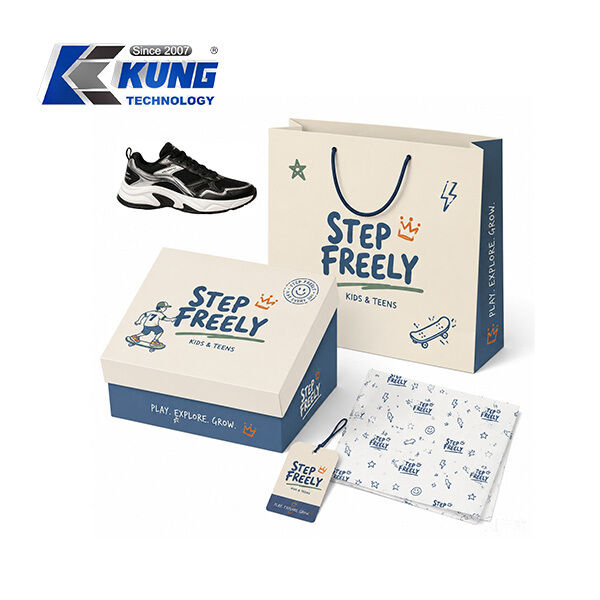Innovative shoe-making accessories offering custom shoe boxes hang tags shopping bags and tissue paper for shoemaking packaging