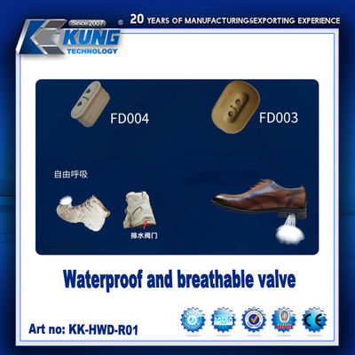 Shoe Making Accessories Waterpoof And Breathable Valve For Shoe Outsole