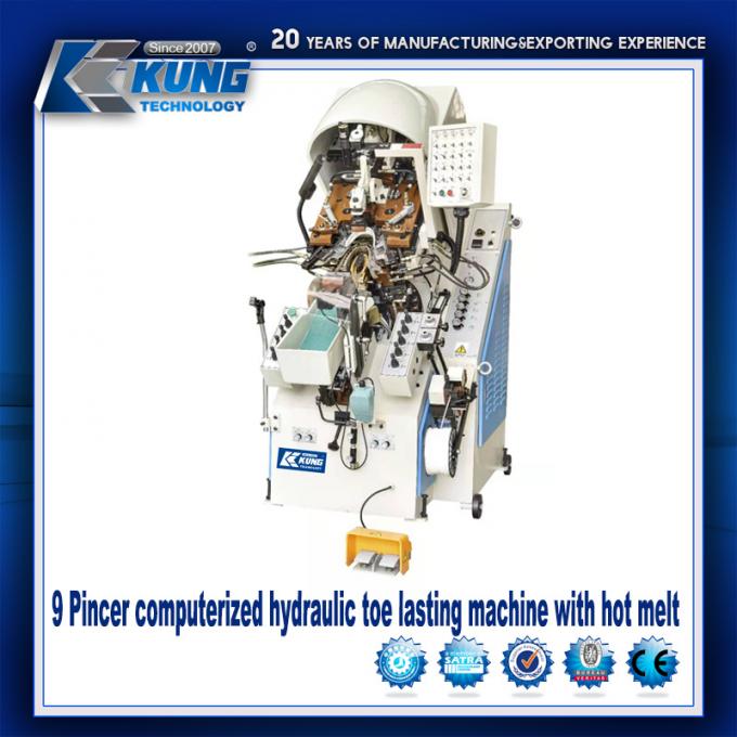 Hydraulic Toe Lasting Automatic Gluing Machine 9 Claw