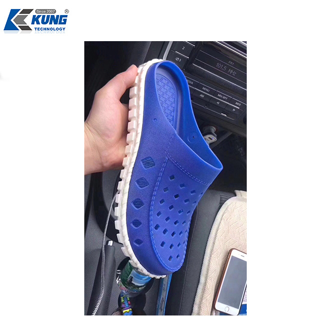 Rotary Type 2 Color PVC/TPR Sole Making Slipper Making Jelly Making Air Blowing Machine