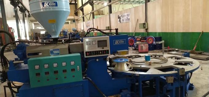 6 Stations Single Color PVC Airblowing Machine