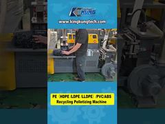 PE, HDPE, LDPE, LLDPE, PVC ve ABS için 40–60 kg/saat Plastik Geri Dönüşüm Peletleme Makinesi